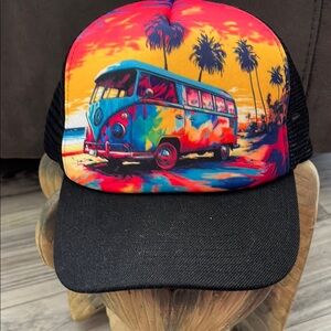 Open Road Van Graphic Trucker Hat-OS